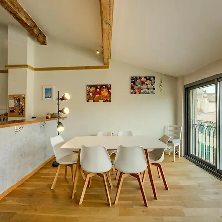 아파트 Top Floor Duplex Apt/rooftop Views/mins To Beach 앙티브